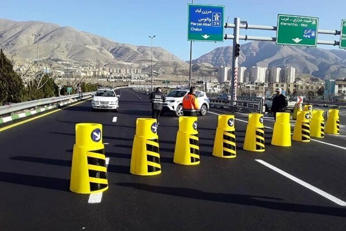 ممنوعیت ۶ روزه تردد در جاده کرج چالوس
