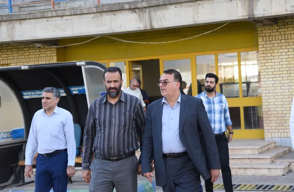 بازدید معاون هماهنگی امور عمرانی استانداری البرز از پروژه سالن ۶ هزار نفری 